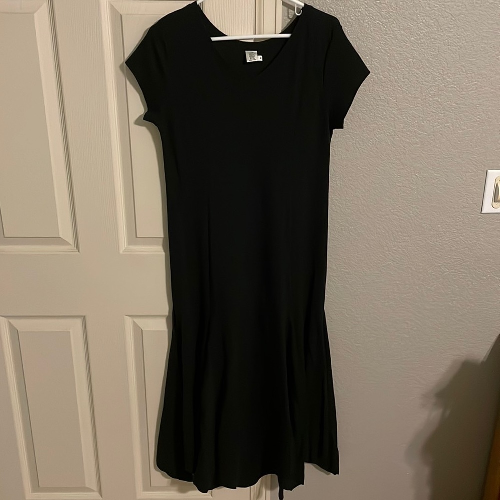 Pima Cotton Black Dress